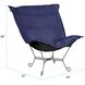Puff Titanium Frame with Bella Royal Scroll Chair with Cover